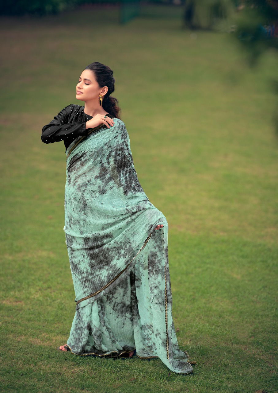 Kashvi Almora Latest Designer Fancy Festive Wear Georgette Saree Collection
